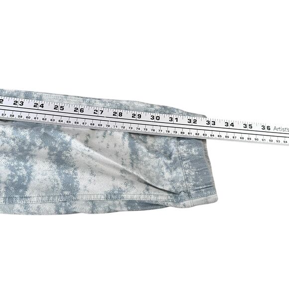 Athleta Farallon Jogger Pants Women's Small Camo Coast Blue Travel Fitted Cotton - Picture 9 of 9